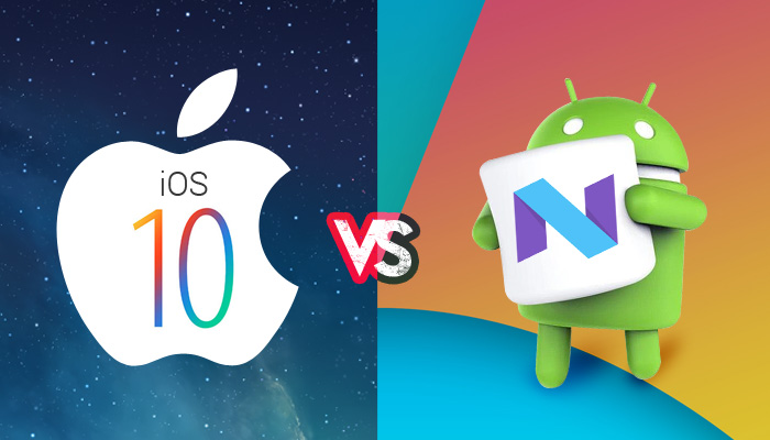 ios 10 vs android 7