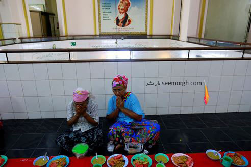 مراسم قبل از افطار در کشر یانگون در ماه رمضان